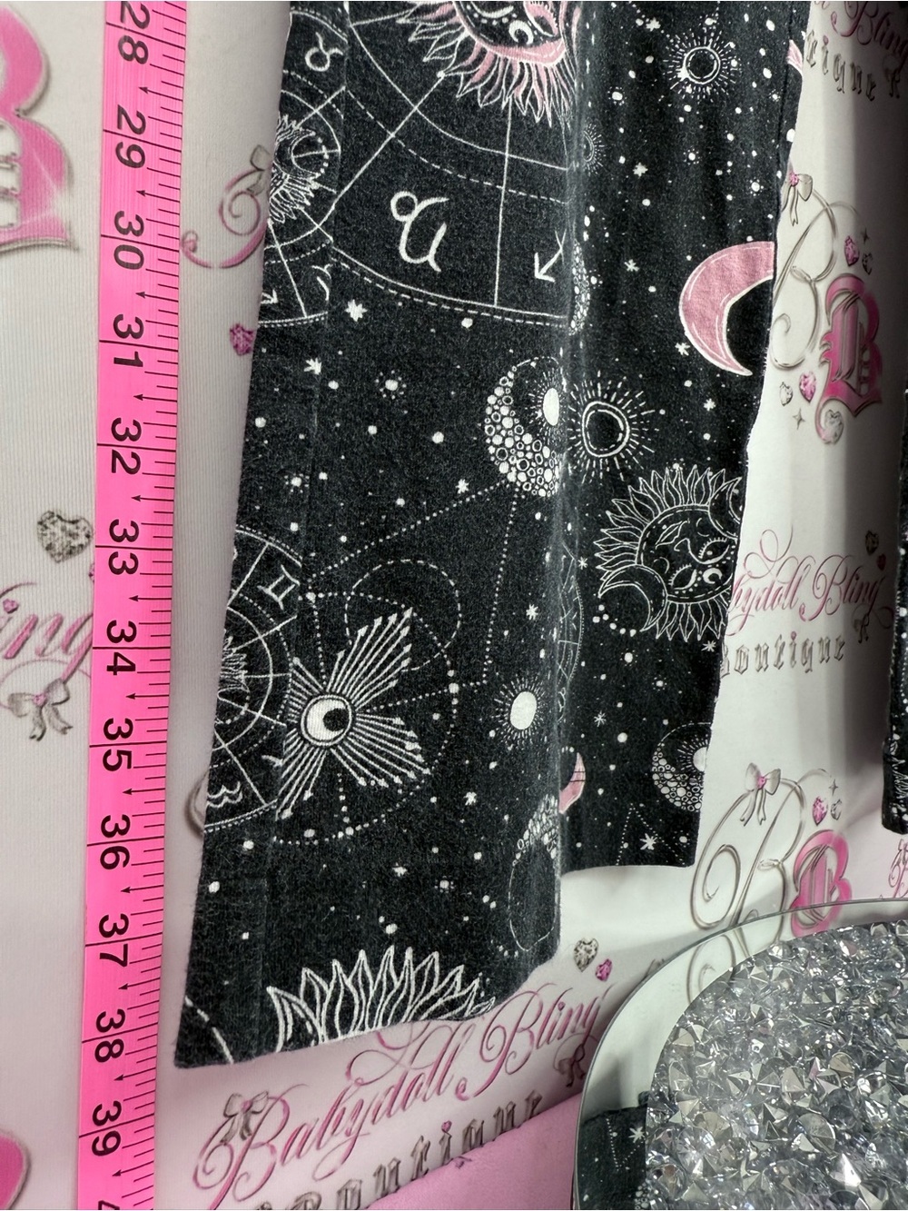 Joe Fresh horoscope pj pants Black Pajama Pants with Pink Accents - Picture 5 of 10